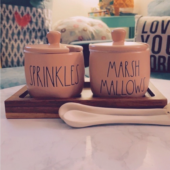 Rae Dunn Kitchen Rae Dunn Sprinkles And Marshmallows Jars With